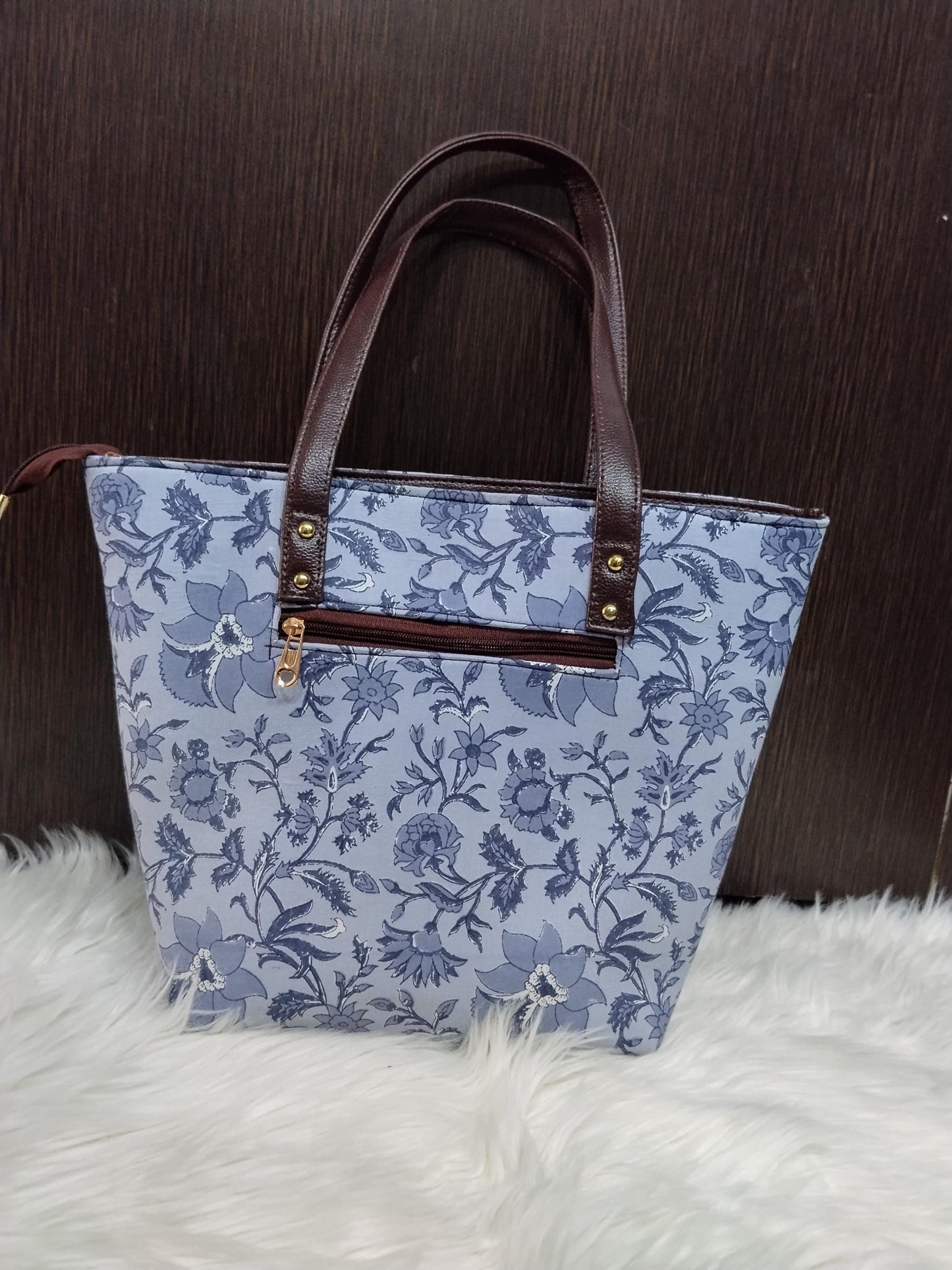 Jaipuri Print Cotton 5-Piece Bag Set | Tote, Sling, Clutch, Goggle, Coin Purse