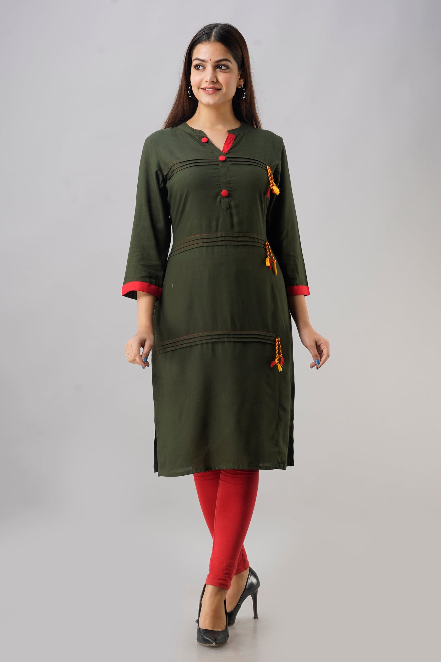 Aqua Blue Cotton Ethnic Print Smocked Top