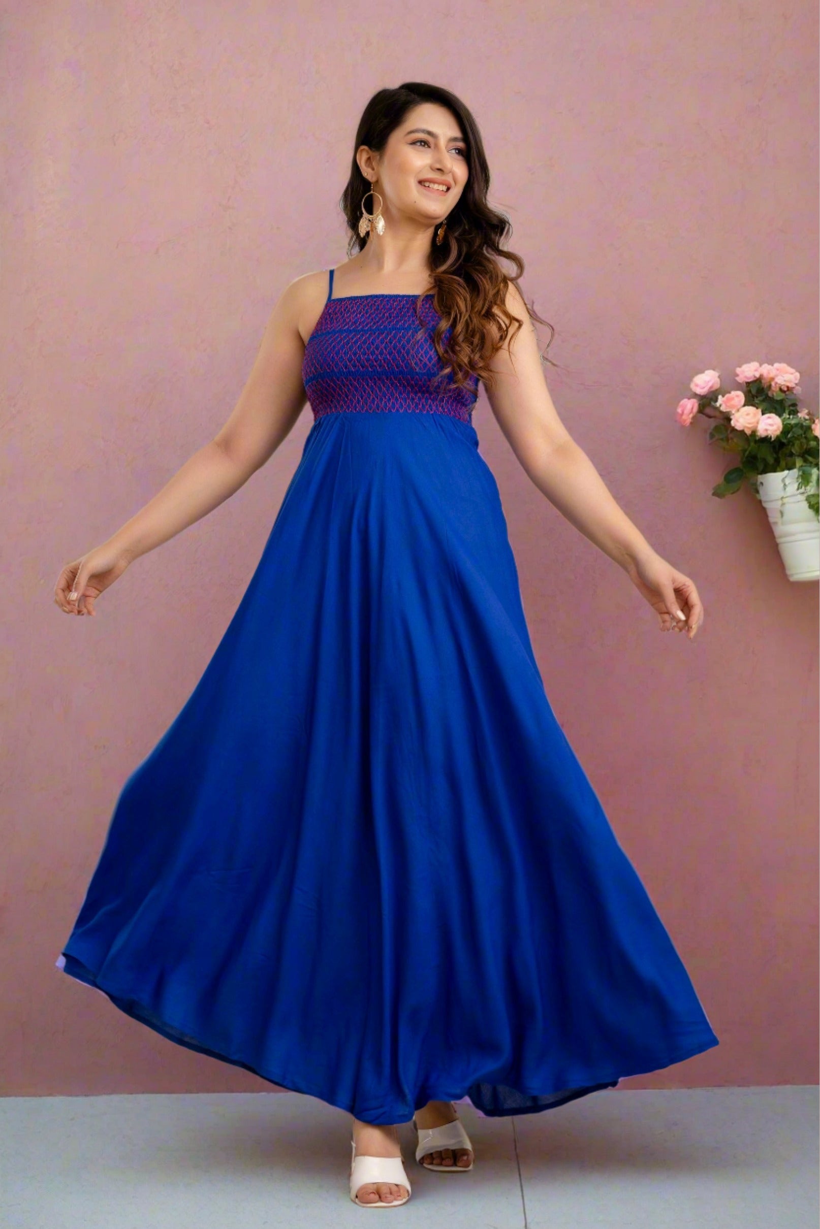 shein royal blue dresses Off Shoulder Boxy Pleated Split Thigh Prom Dress, M1454227, Blue, XS: Buy Online at Best Price in Egypt Maxi Dress Royal Blue Fit