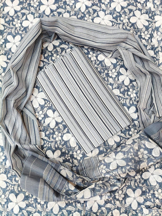 Jaipuri Printed 100% Cotton Suit Dress Material or Sewing Material For Apparels