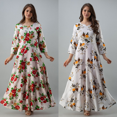 The the charm of printed dresses for women