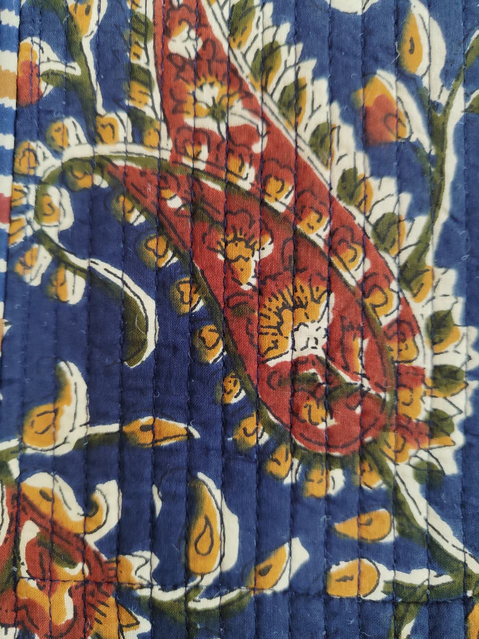 Handcrafted Printed Fabric Tote Bag with Dual Handles