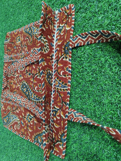 Handcrafted Printed Fabric Tote Bag with Dual Handles