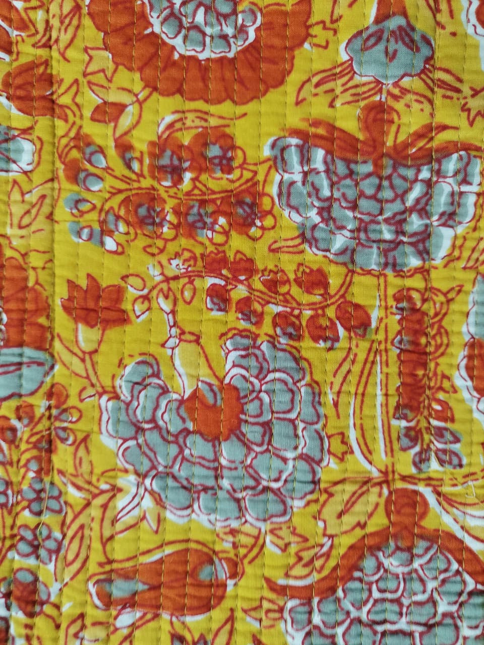 Handcrafted Printed Fabric Tote Bag with Dual Handles