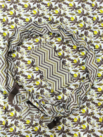 Jaipuri Printed 100% Cotton Suit Dress Material or Sewing Material For Apparels