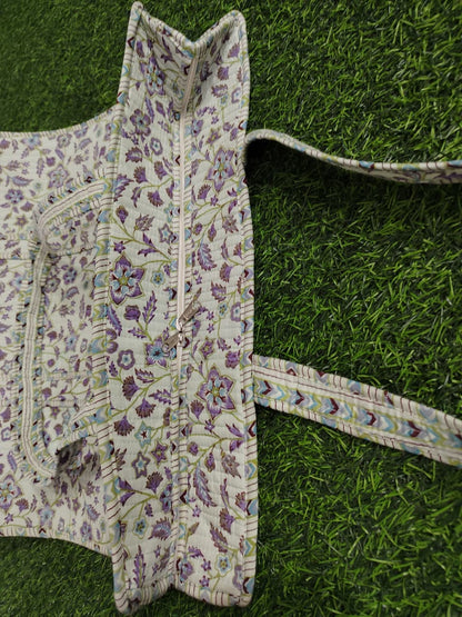 Handcrafted Printed Fabric Tote Bag with Dual Handles