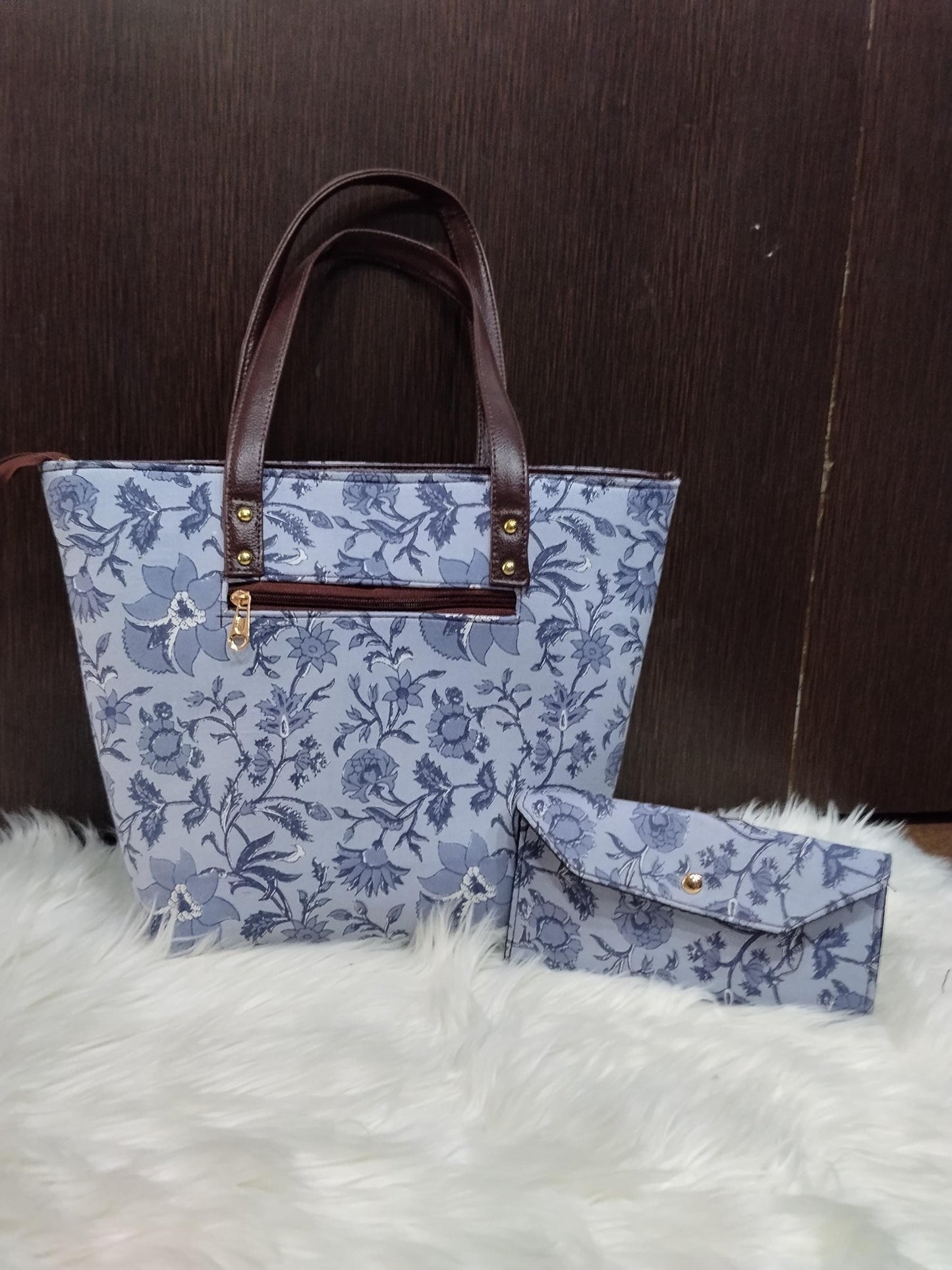 Jaipuri Print Cotton 5-Piece Bag Set | Tote, Sling, Clutch, Goggle, Coin Purse