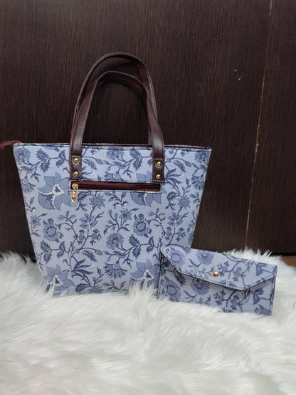 Jaipuri Print Cotton 5-Piece Bag Set | Tote, Sling, Clutch, Goggle, Coin Purse