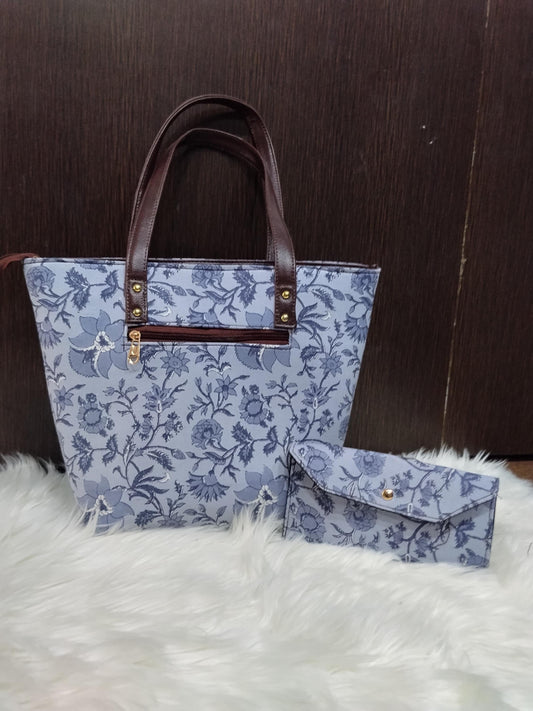 Jaipuri Print Cotton 5-Piece Bag Set | Tote, Sling, Clutch, Goggle, Coin Purse