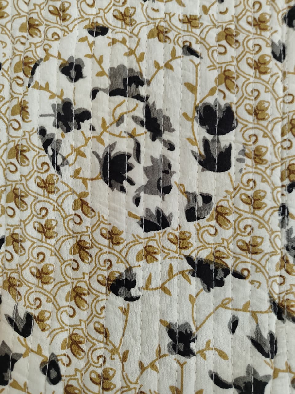 Handcrafted Printed Fabric Tote Bag with Dual Handles