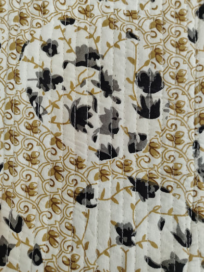 Handcrafted Printed Fabric Tote Bag with Dual Handles