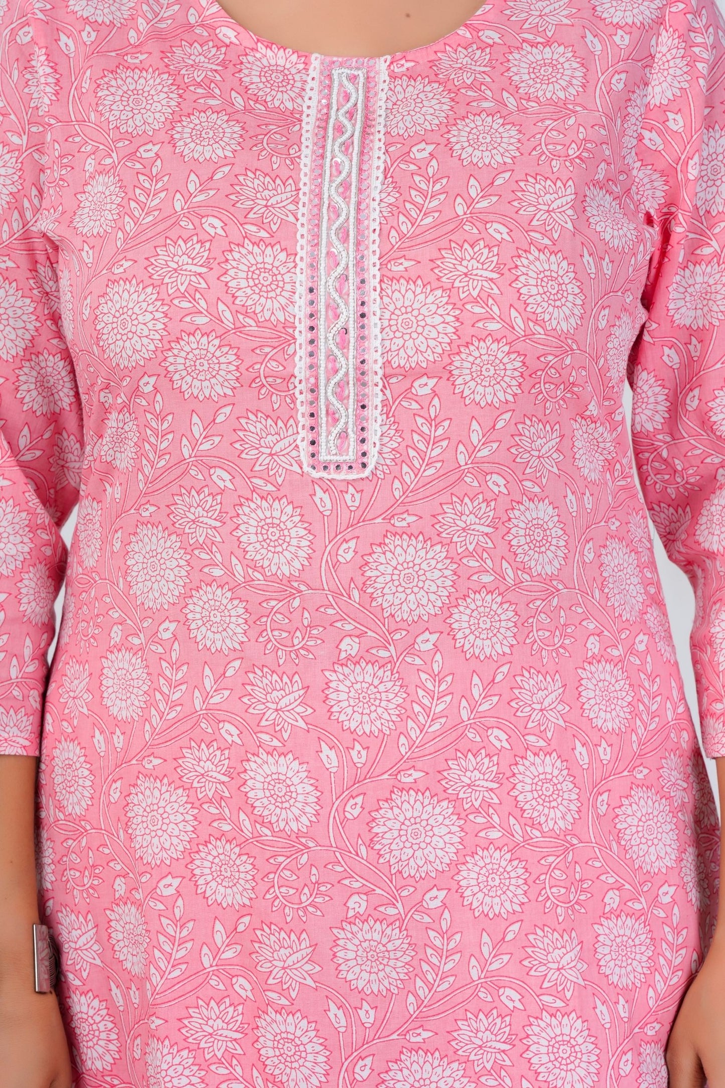 Women's Pink Printed Kurta Set with Dupatta – Elegant Ethnic Wear for Everyday & Festive Looks