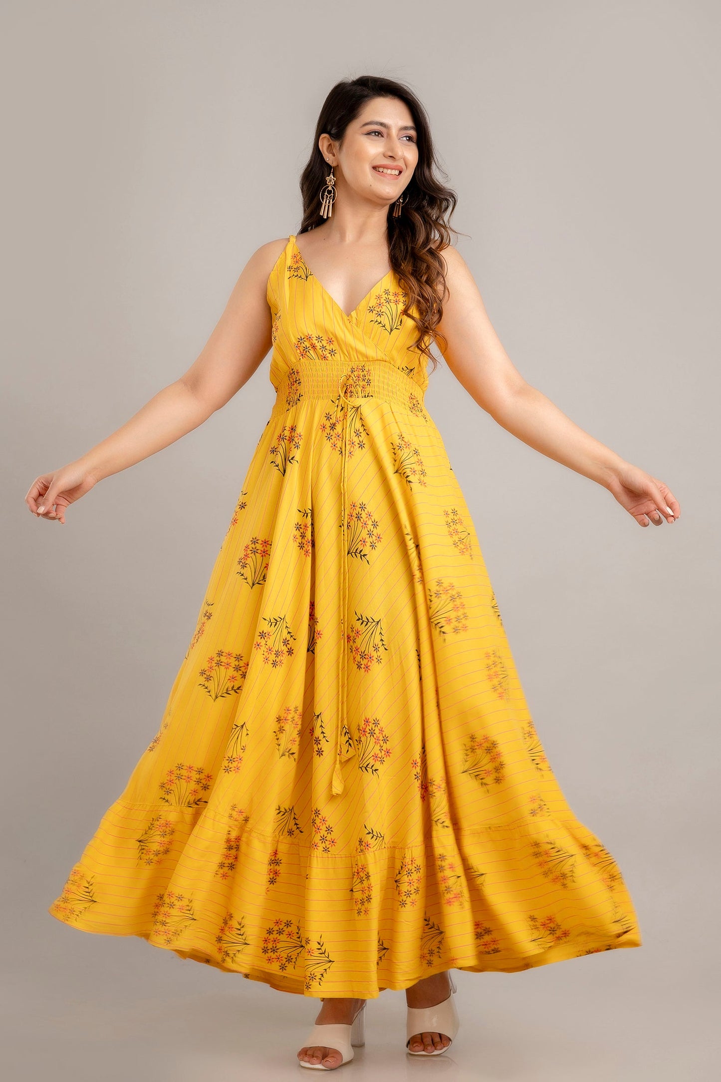 sleeveless fit and flare maxi dress White Chiffon Maxi Dress - Sleeveless Fit and Flare Silhouette 1535