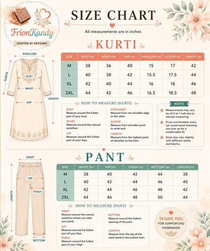 Jaipuri Designer Lace Work Kurta Pant Set for Women, Indian Ethnic Wear Suit Set, Printed Cotton Kurta Palazzo Outfit, Festival Dress