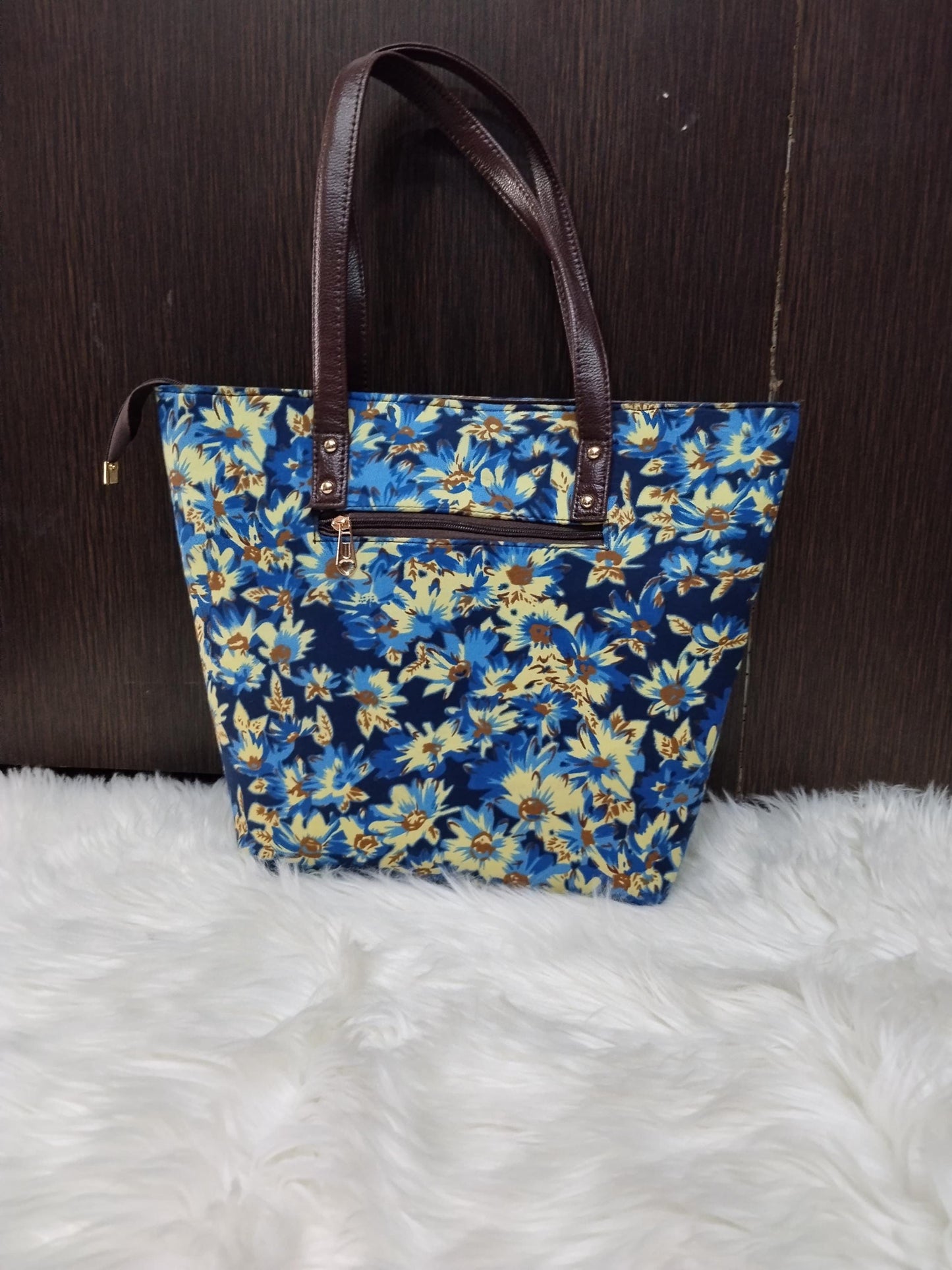 Jaipuri Print Bag Set, 5 Piece Tote Sling Clutch Set, Goggle Case & Coin Purse, Indian Bag Gift Set for Women