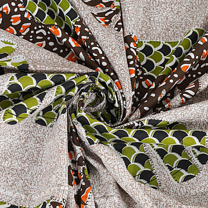 Multicolor Cotton 240 TC Jaipuri Print Double Bedsheet With 2 Pillow Covers (ADB1393) - Frionkandy