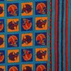 Blue Kantha Hand Work 240 TC Cotton Double Bed Sheet With 2 Pillow Covers (AKDB1003) - Frionkandy