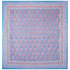 Purple Jaipuri Hand Block Print 240 TC Cotton Super King Size Double Bed Sheet with 2 Pillow Covers (ALDB1001) - Frionkandy