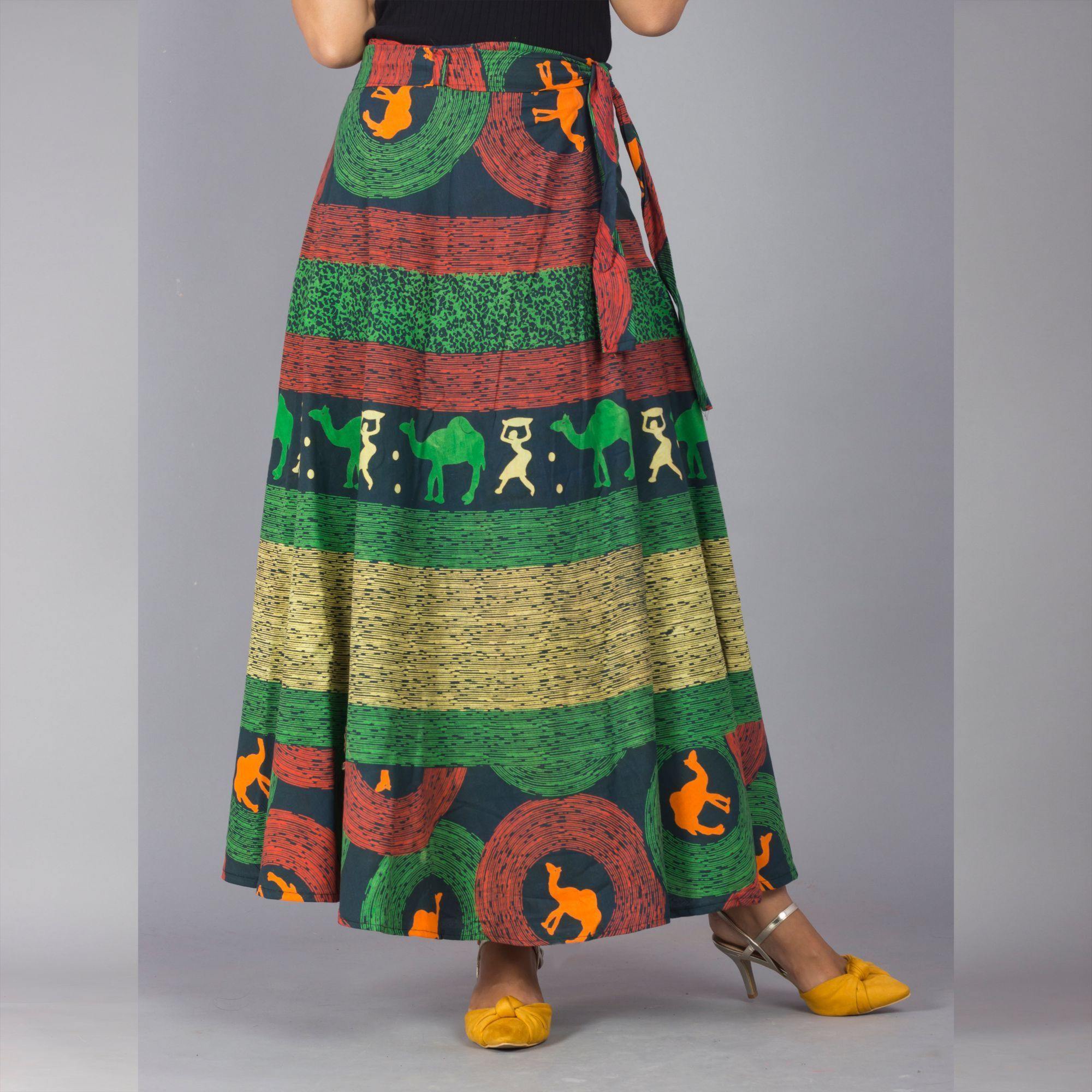 MELANGE Women Printed Ethnic Maxi Skirt  Lifestyle Stores  Puzhakkal   Thrissur