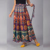 Multicolor Ethnic Print Maxi Skirt - Frionkandy
