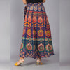 Multicolor Ethnic Print Maxi Skirt - Frionkandy
