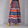 Multicolor Ethnic Print Maxi Skirt - Frionkandy