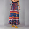 Multicolor Ethnic Print Maxi Skirt - Frionkandy