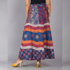 Multicolor Ethnic Print Maxi Skirt - Frionkandy