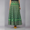 Green Ethnic Print Maxi Skirt - Frionkandy