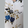 Women's Floral Print White Flared Rayon Dress - URD1277 - Frionkandy