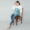 Neo Mint White Flapped Top - Frionkandy