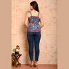 Blue Bird Printed Shirred Top - FrionKandy