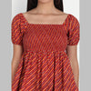 Cotton Stripe Print Maroon Casual Top - FrionKandy