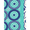 Turquoise Geometric Print 120 TC Cotton Double Bed Sheet with 2 Pillow Covers (SHKAP1021) - Frionkandy