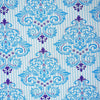 Blue Floral Print 120 TC Cotton Double Bed Sheet with 2 Pillow Covers (SHKAP1154) - Frionkandy