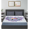 Grey Jaipuri Print 120 TC Cotton Double Bed Sheet with 2 Pillow Covers (SHKAP1171) - Frionkandy
