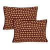 Brown Jaipuri Print 120 TC Cotton Double Bed Sheet with 2 Pillow Covers (SHKAP1172) - Frionkandy