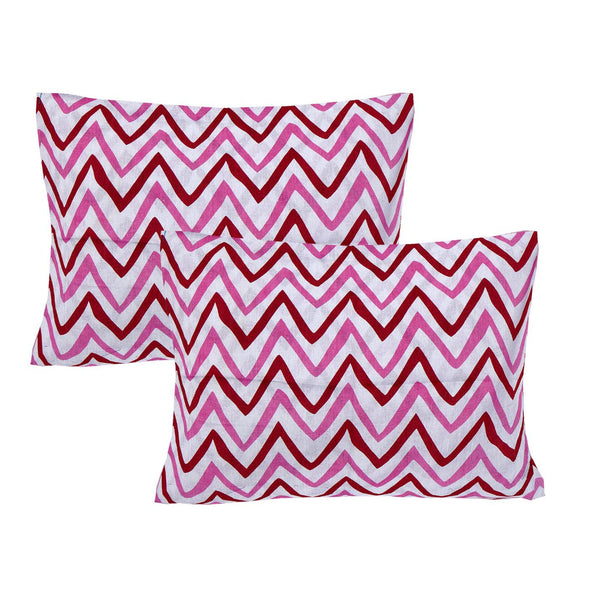 Purple Jaipuri Print 120 TC Cotton Double Bed Sheet with 2 Pillow Covers (SHKAP1182) - Frionkandy