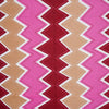 Pink Zigzag Print 120 TC Cotton Double Bed Sheet with 2 Pillow Covers (SHKAP1193) - Frionkandy