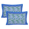 Blue Jaipuri Print 120 TC Cotton Double Bed Sheet with 2 Pillow Covers (SHKAP1219) - FrionKandy
