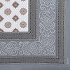 Grey Jaipuri Print 120 TC Cotton Double Bed Sheet with 2 Pillow Covers (SHKAP1227) - FrionKandy