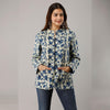 Light Blue Cotton Quilted Jacket - Frionkandy