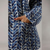 Blue Cotton Quilted Jacket - Frionkandy
