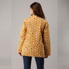Yellow Cotton Quilted Jacket - Frionkandy