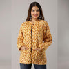 Yellow Cotton Quilted Jacket - Frionkandy