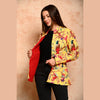 Women's Cotton Floral Print Quilted Jacket - FrionKandy