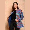 Women's Cotton Floral Print Quilted Jacket - SHKL1013 - Frionkandy