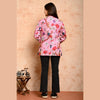 Women's Cotton Floral Print Quilted Jacket - FrionKandy