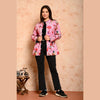 Women's Cotton Floral Print Quilted Jacket - FrionKandy