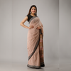 Maroon Small Motif Bagru Printed Cotton Saree - Frionkandy